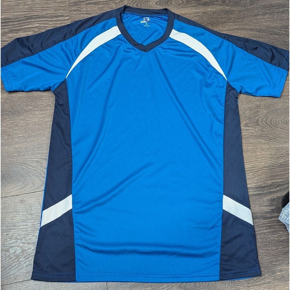 Starting Line Men's T-Shirt Blue Size Large (288) - Picture 2 of 4